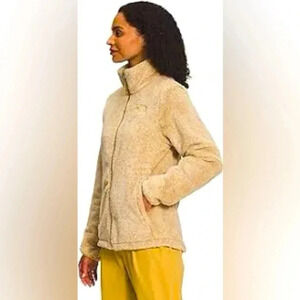 Northface Fleece Jacket Tan Full Zip Size L